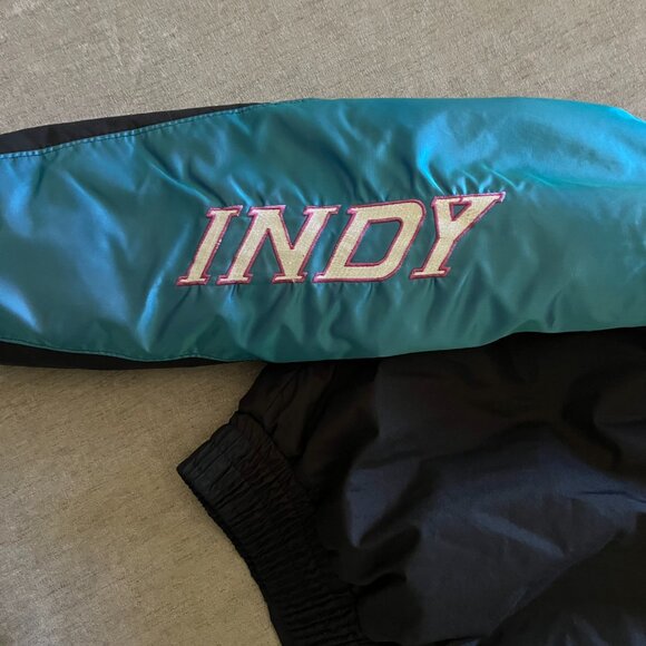 Vintage Polaris Snowmobile Indy Racing Thermoloft Jacket Adult Large Black USA - Picture 12 of 15